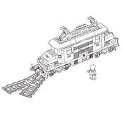 coloriage train lego